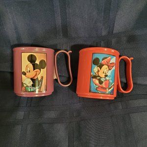 Tupperware Disney Mickey Minnie Mugs